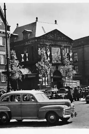 Gouda Markt met Waag op donderdag Kaasmarkt Auto HC1250 Wysoka jakość