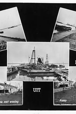 Lelystad Groeten uit 1959 Haven Cantine Werkhaven Kamp Overzicht HC1191 Premium