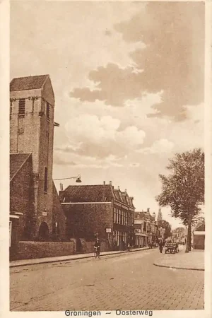 Zwrot pieniędzy Groningen Oosterweg met kerk HC781
