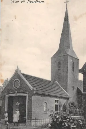 Zamów teraz Noordhorn Groeten uit Noordhorn N.H. Kerk 1918 HC610