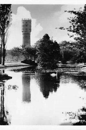 Bodegraven Vijver met Watertoren 1956 HC314 Tylko dziś