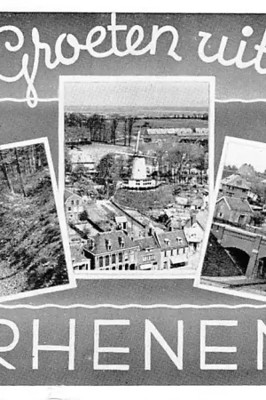 Autentyczny Rhenen Groeten uit Rhenen Molen 1956 HC303