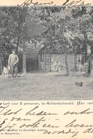 Hollandscheveld Een Woning van plaggen en turf voor 5 personen Drenthe 1902 HC60184 Niska cena