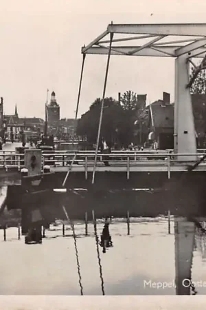 Rabat Meppel Oosteinde met Knoppersburg 1950 Drenthe HC60152