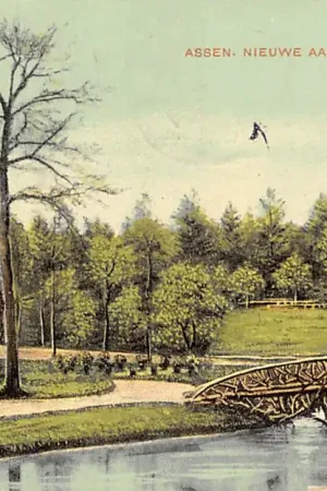 Autentyczny Assen Nieuwe aanleg - Stadsbosch 1911 HC41476