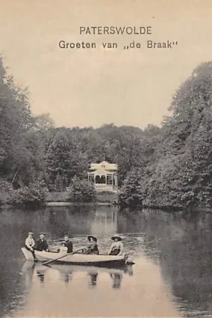 Paterswolde Groeten van de Braak Gezelschap in roeiboot HC8907 Oferta