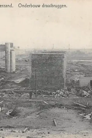 Harlingen Kornwerderzand Onderbouw Draaibruggen Zuiderzee werken IJsselmeer Afsluitdijk HC60155 Promocja