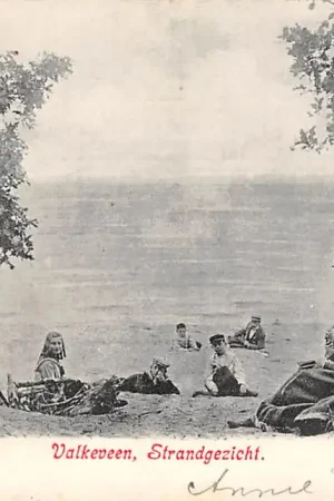 Naarden Valkeveen Strandgezicht Zuiderzee 1900 IJsselmeer HC32598 Wysoka jakość