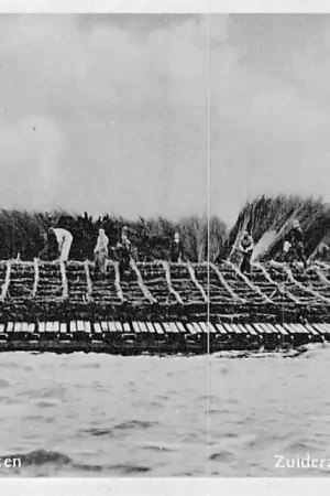 Zuiderzeewerken bij Harderwijk Vervaardiging Kraagstukken Flevoland HC377 Rabat