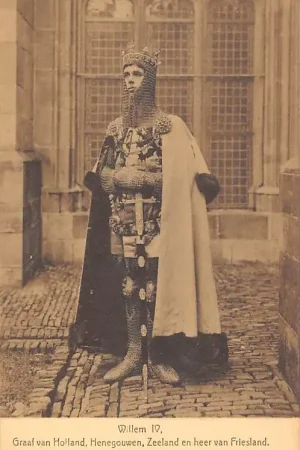 Utrecht Lustrumfeesten 1911 Het beleg van Utrecht in 1345 Willem IV Graaf van Holland, Henegouwen, Zeeland en heer van Friesland HC58181 Zamów teraz
