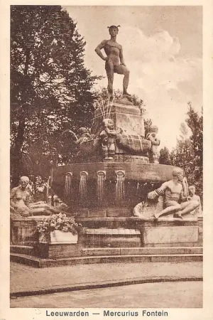 Zamów teraz Leeuwarden Mercurius Fontein Standbeeld 1934 HC53595