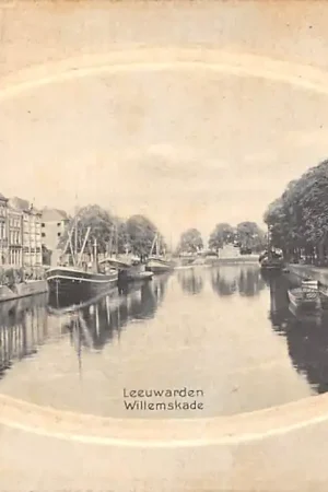 Leeuwarden Willemskade 1911 Reliëfkaart HC43901 Nowość
