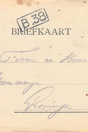 Ekspresowa dostawa Surhuizum Briefkaart S.J. Veenstra Veevoeder Zaden Melk- en Landbouw-Gereedschappen Machinerieën 1910 Achtkarspelen Friesland HC32498
