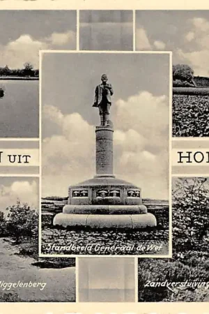 Hoenderloo Vijver Jachtslot Zandverstuivingen Dorpskerk Standbeeld Generaal de Wet Veluwe HC60791 Nowość