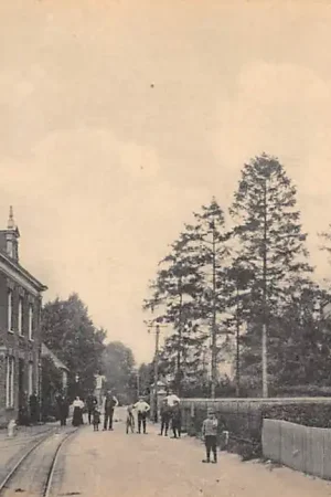 Autentyczny Etten (GD) Kerkstraat tramspoor en links halte Bij Doetinchem Oude IJsselstreek HC60085