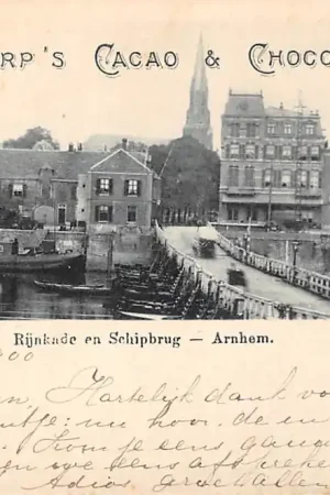 Wyprzedaż Arnhem Rijn en Schipbrug Bensdorp's Cacao & Chocolade 1900 HC57658