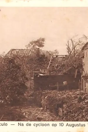 Wysoka jakość Borculo Na de cycloon op 10 Augustus 1925 HC54061