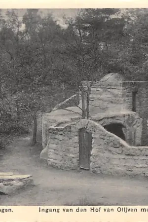 Wyprzedaż Heilig Landstichting Ingang van den Hof van Olijven met bruggetje over de Cedron Heilig-Land-Stichting Nijmegen HC53750