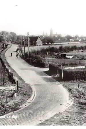 Oryginalny Balgoy Dorpsgezicht vanaf de dijk 1964 Wijchen Gelderland HC46667