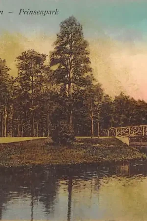 Tani Apeldoorn Prinsenpark met 'houten bruggetje 1925 HC45714