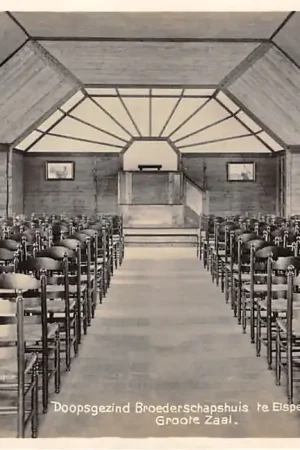 Elspeet Doopsgezind Broederschapshuis Groote Zaal Veluwe HC35923 Zwrot pieniędzy