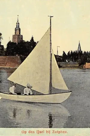 Zutphen Op den IJsel 1911 Zeilboot HC33620 Popularny