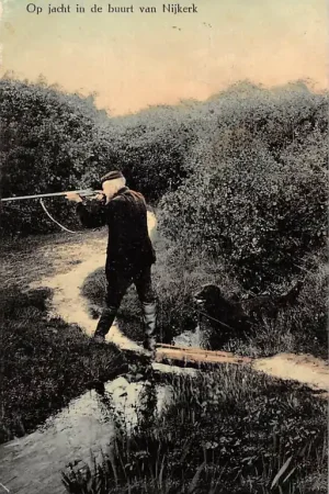 Autentyczny Nijkerk Op jacht in de buurt van Nijkerk 1916 Veluwe HC29605