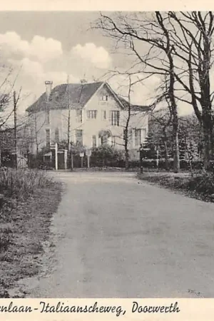 Doorwerth Kruispunt W.A. Scholtenlaan - Italiaanscheweg 1942 Renkum HC23185 Wysoka jakość