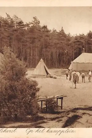Promocja Hulshorst N.J.V. Kamp Op het Kampplein 1933 Met stempel Kamp voor Jongemannen HC5708