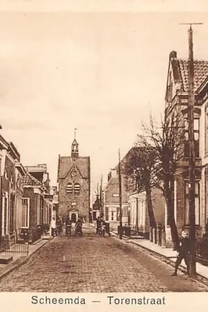 Oryginalny Scheemda Torenstraat 1932 Oldambt Groningen HC60637