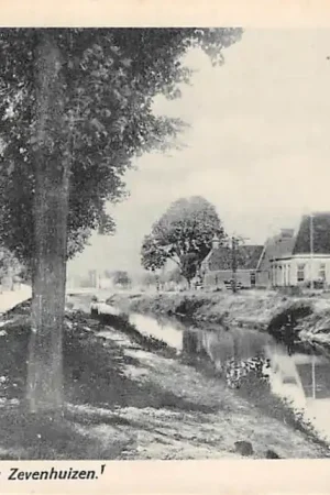 Darmowa dostawa Zevenhuizen Groningen Hoofdiep met Nieuwbrug 1941 HC48652