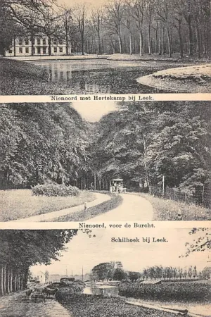 Leek Landgoed Nienoord met Hertenkamp Voor de Burcht en Schilhoek bij Leek HC38797 Popularny