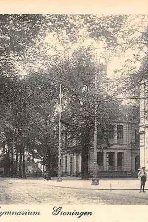 Groningen Schouwburg en Gymnasium 1916 HC33070 Rabat