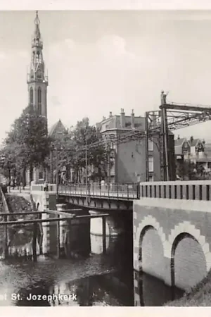 Najlepsza cena Groningen Oosterbrug met St. Jozephkerk 1933 HC13479