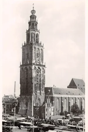 Groningen Martinitoren Marktdag 1954 HC13394 Oryginalny
