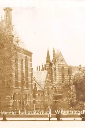 Groningen Westersingel Natuurkundig Laboratorium 1949 HC12287 Autentyczny