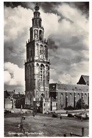 Szybka dostawa Groningen Martinitoren na verwoestingen Tweede WereldoorlogHC10250