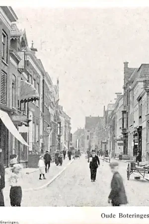 Groningen Oude Boteringestraat Winkel fotograaf Wieringa 1905 HC8566 Najlepsza cena