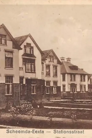 Scheemda Eexta Stationsstraat 1928 Oldambt HC8163 Popularny