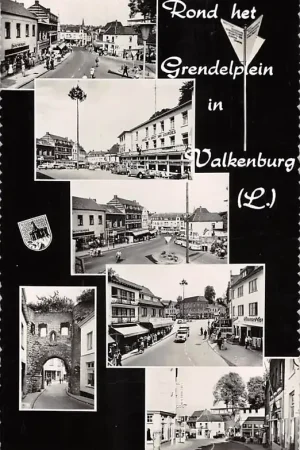 Valkenburg (LB) Rond het Grendelplein 6 fotootjes 1961 HC56763 Kup teraz