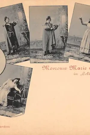 Autentyczny Rotterdam Actrice Mevrouw Marie van Eijsden Vink in Colinette Toneel HC47569
