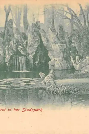 Maastricht Grot in het Stadspark 1900 HC20477 Autentyczny