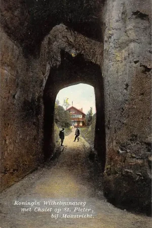 Wysoka jakość Maastricht Koningin Wilhelminaweg met Chalet op St. Pieter 1910 HC20476