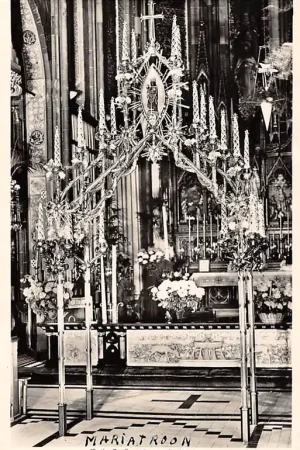 Zwrot pieniędzy Roermond Kapel van O.L. Vrouw in 't Zand Mariatroon 1954 HC16204