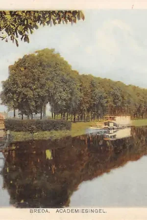 Szybka dostawa Breda Academiesingel met woonboot 1930 HC61519