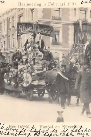 Amsterdam 6 Februari 1901 Het Defilé Handel en Nijverheid HC46641 Ostatnia szansa