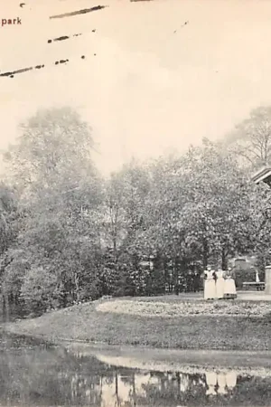 Tilburg Wilhelminapark met muziektent 1910 HC45786 Wysoka jakość