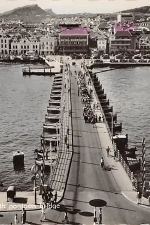 Curaçao Willemstad Otrabande with pontoon bridge 1960 Nederlandse Antillen Noord-Amerika Schipbrug Kleur HC39379 Ostatnia szansa