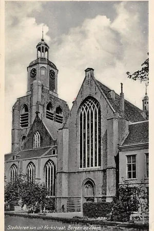 Bergen op Zoom Stadstoren van uit Kerkstraat 1939 HC14963 Darmowa dostawa