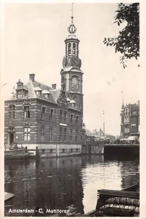 Amsterdam Munttoren 1941 HC56261 Autentyczny